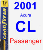 Passenger Wiper Blade for 2001 Acura CL - Premium