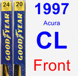 Front Wiper Blade Pack for 1997 Acura CL - Premium