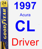 Driver Wiper Blade for 1997 Acura CL - Premium