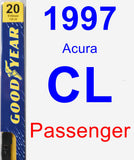 Passenger Wiper Blade for 1997 Acura CL - Premium