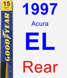 Rear Wiper Blade for 1997 Acura EL - Premium