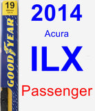 Passenger Wiper Blade for 2014 Acura ILX - Premium