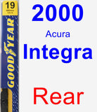 Rear Wiper Blade for 2000 Acura Integra - Premium