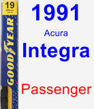 Passenger Wiper Blade for 1991 Acura Integra - Premium