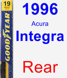 Rear Wiper Blade for 1996 Acura Integra - Premium