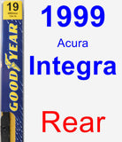 Rear Wiper Blade for 1999 Acura Integra - Premium
