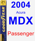 Passenger Wiper Blade for 2004 Acura MDX - Premium