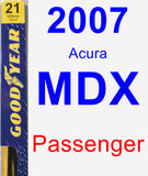Passenger Wiper Blade for 2007 Acura MDX - Premium