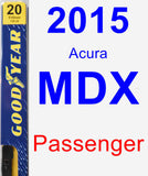 Passenger Wiper Blade for 2015 Acura MDX - Premium