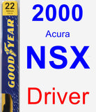 Driver Wiper Blade for 2000 Acura NSX - Premium
