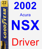 Driver Wiper Blade for 2002 Acura NSX - Premium