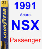Passenger Wiper Blade for 1991 Acura NSX - Premium