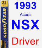 Driver Wiper Blade for 1993 Acura NSX - Premium