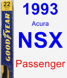 Passenger Wiper Blade for 1993 Acura NSX - Premium
