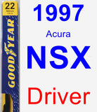 Driver Wiper Blade for 1997 Acura NSX - Premium