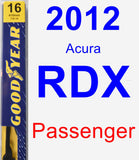 Passenger Wiper Blade for 2012 Acura RDX - Premium