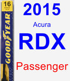 Passenger Wiper Blade for 2015 Acura RDX - Premium