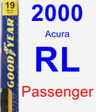 Passenger Wiper Blade for 2000 Acura RL - Premium