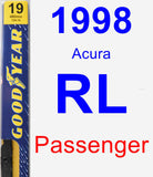 Passenger Wiper Blade for 1998 Acura RL - Premium