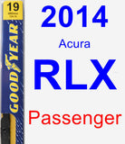Passenger Wiper Blade for 2014 Acura RLX - Premium