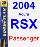 Passenger Wiper Blade for 2004 Acura RSX - Premium