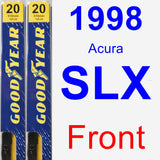 Front Wiper Blade Pack for 1998 Acura SLX - Premium