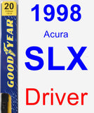 Driver Wiper Blade for 1998 Acura SLX - Premium