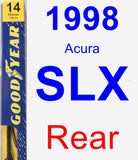 Rear Wiper Blade for 1998 Acura SLX - Premium