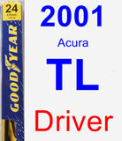 Driver Wiper Blade for 2001 Acura TL - Premium