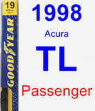 Passenger Wiper Blade for 1998 Acura TL - Premium