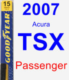 Passenger Wiper Blade for 2007 Acura TSX - Premium