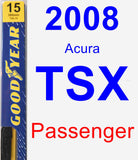 Passenger Wiper Blade for 2008 Acura TSX - Premium