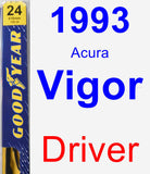 Driver Wiper Blade for 1993 Acura Vigor - Premium