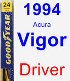 Driver Wiper Blade for 1994 Acura Vigor - Premium