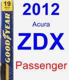 Passenger Wiper Blade for 2012 Acura ZDX - Premium