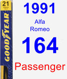 Passenger Wiper Blade for 1991 Alfa Romeo 164 - Premium