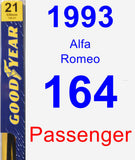 Passenger Wiper Blade for 1993 Alfa Romeo 164 - Premium