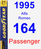 Passenger Wiper Blade for 1995 Alfa Romeo 164 - Premium