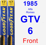 Front Wiper Blade Pack for 1985 Alfa Romeo GTV-6 - Premium