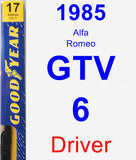 Driver Wiper Blade for 1985 Alfa Romeo GTV-6 - Premium