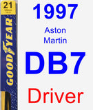Driver Wiper Blade for 1997 Aston Martin DB7 - Premium