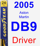 Driver Wiper Blade for 2005 Aston Martin DB9 - Premium