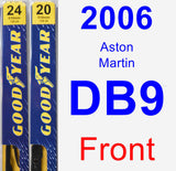 Front Wiper Blade Pack for 2006 Aston Martin DB9 - Premium