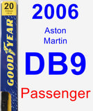 Passenger Wiper Blade for 2006 Aston Martin DB9 - Premium