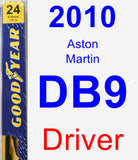 Driver Wiper Blade for 2010 Aston Martin DB9 - Premium