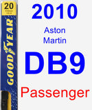 Passenger Wiper Blade for 2010 Aston Martin DB9 - Premium
