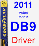 Driver Wiper Blade for 2011 Aston Martin DB9 - Premium