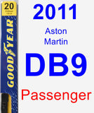 Passenger Wiper Blade for 2011 Aston Martin DB9 - Premium