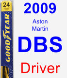 Driver Wiper Blade for 2009 Aston Martin DBS - Premium