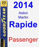 Passenger Wiper Blade for 2014 Aston Martin Rapide - Premium